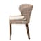 Bali & Pari Niesha Bohemian Grey Natural Kubu Rattan and Mahogany Wood Dining Chair 245-13720-ZORO - alternate 2